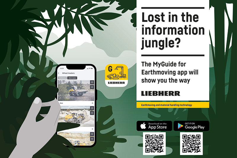 Liebherr launches the new MyGuide app for material handling machines